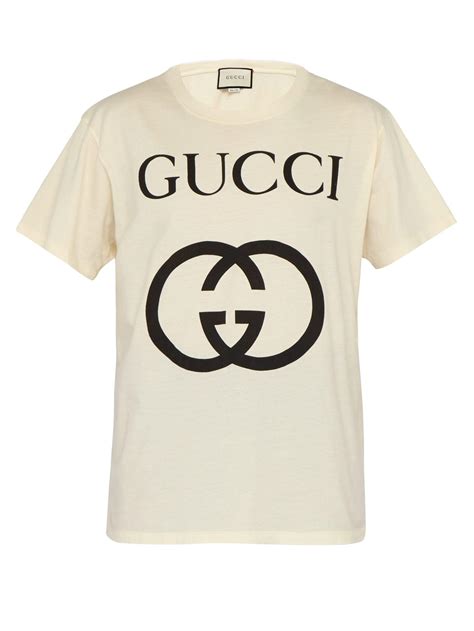 gucci mens black and white t shirt